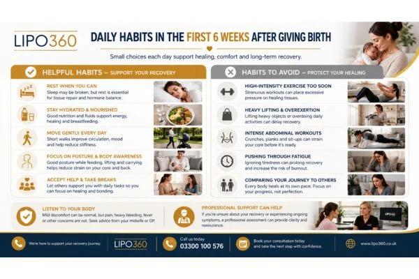 What to Do (and Avoid) in the First 6 Weeks After Giving Birth To Avoid Diastasis Recti 3 First 6 Weeks After Giving Birth To Avoid Diastasis Recti Byfleet : Daily Habits in the First 6 Weeks After Giving Birth